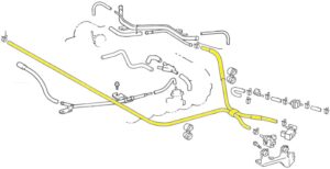 _ 5VZ 3.4L Fuel Vapor Hose Assembly Genuine 2000-2004