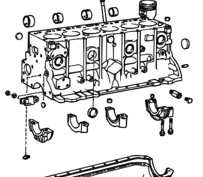 11253-60010 F 3.9L 2F 4.2L Valve Push Rod Cover Gasket Diagram