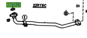 _ 22RTE 2.4L Exhaust Donut Gasket OEM 1986-1987 Turbo