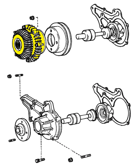 _ Aisin Fan Clutch 1984-1985 Pickup