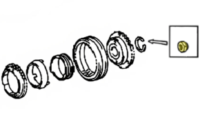 _ T-Case/Pinion Flange/R-Series Trans Nut Genuine 1988-2021