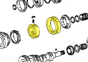 _ R-Series 1/2 Slider/Hub Set Genuine 1996-2004