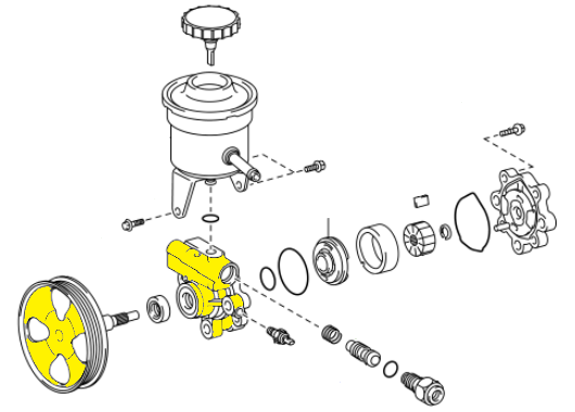 _ 1GR 4.0L Power Steering Pump Tacoma 2004-2015