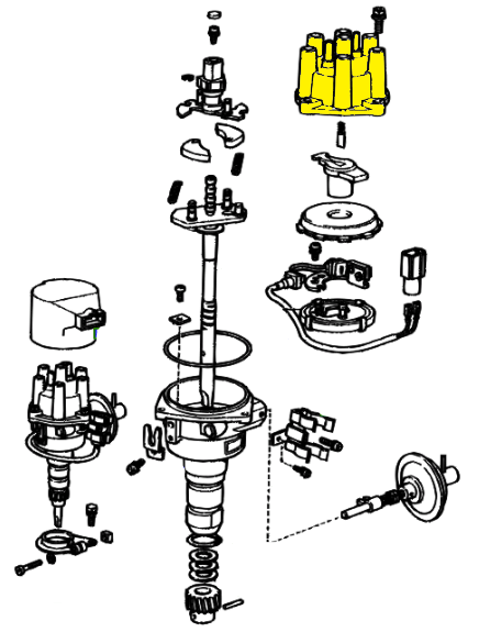 _ 2F 4.2L Distributor Cap Genuine 1978-1979 Land Cruiser