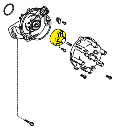 _ 3VZ Distributor Rotor Toyota OEM 1991-1995