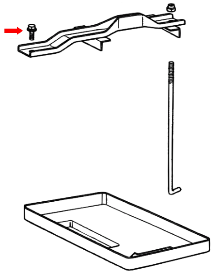 _ 22R 22RE 2.4L Battery Hold Down Bolt Genuine 1979-1983