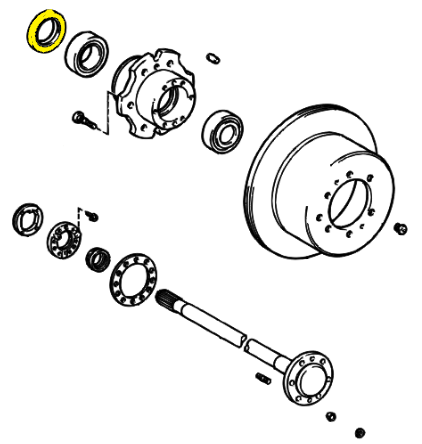 _ Rear Outer Wheel Seal Genuine 1992-1998 Land Cruiser