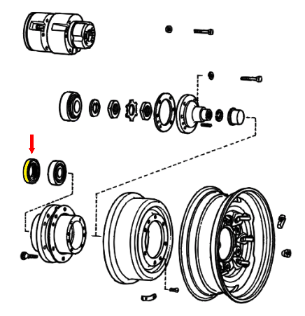 _ Front Outer Wheel Seal Genuine 1969-1975 Land Cruiser