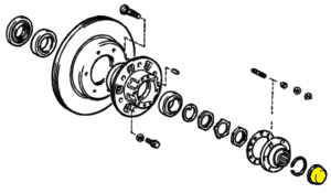 _ Drive Flange Dust Cover Genuine 1988-2005