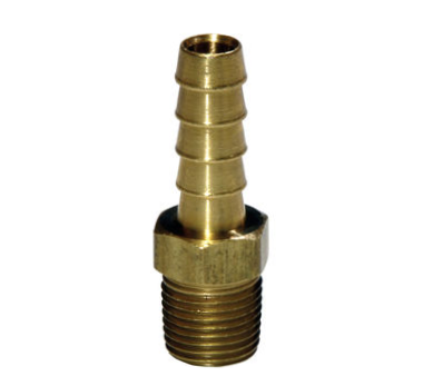 Hose Barb 5/16" Hose x 3/8" Male NPT Brass Pipe Thread