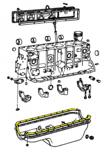 _ 3FE 4.0L Oil Pan Gasket Genuine 1987-1992 Land Cruiser