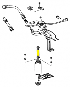 _ Fuel Pump Hose Genuine 1983-1989