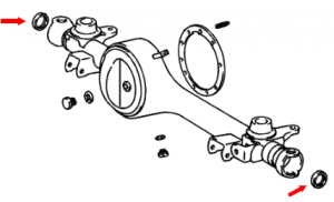 _ Front Inner Axle Seal Genuine 1990-2012 Land Cruiser