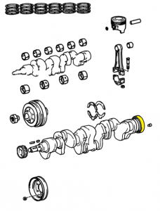 _ 3FE 4.0L Rear Crankshaft Seal Genuine 1988-1992 Land Cruiser