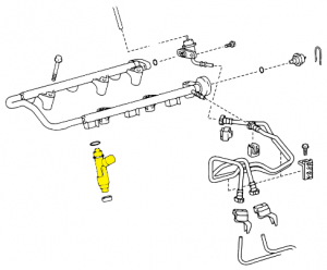 _ 1GR 4.0L Fuel Injector Genuine 2003-2010