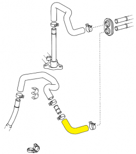 _ 1GR 4.0L Heater Hose Genuine 2003-2009