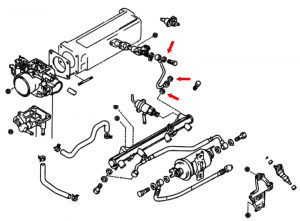 _ Cold Start Injector Crush Washer Genuine 1988-1995