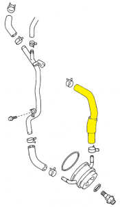 _ 2UZ 4.7L Oil Cooler Hose Genuine 2000-2005