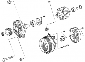 _ 2UZ 4.7L Remanufactured Alternator Genuine 2003-2004 Sequoia