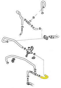 _ 2UZ 4.7L Heater Hose Inlet B Genuine 2001-2004 Sequoia