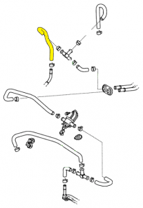_ 2UZ 4.7L Heater Hose Outlet B Genuine 2001-2004 Sequoia
