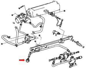 _ 22R 22RE 22RTE 2.4L Fuel Pressure Damper Assembly Genuine 1985-1987