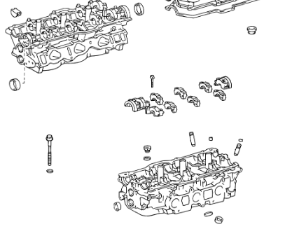 5VZ 3.4L Composite Head Gasket Drivers Side Genuine 08/1996-01/1999