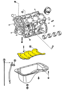 _ 5VZ 3.4 Oil Pan Baffle Genuine 1995-2002