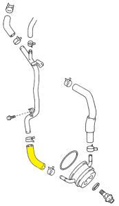 _ 2UZ 4.7L Water Bypass Hose No 5 Genuine 2000-2005