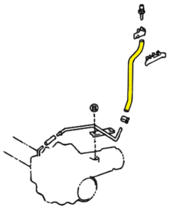 _ Front Differential Vent Hose Genuine 1995-2004