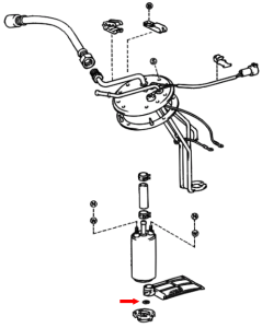 _ Fuel Pump Filter Clip Genuine 08/1983-03/1989