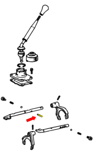 _ RF1A Shift Inter-Lock Pin (or Roller) Genuine 08/1983-03/1989