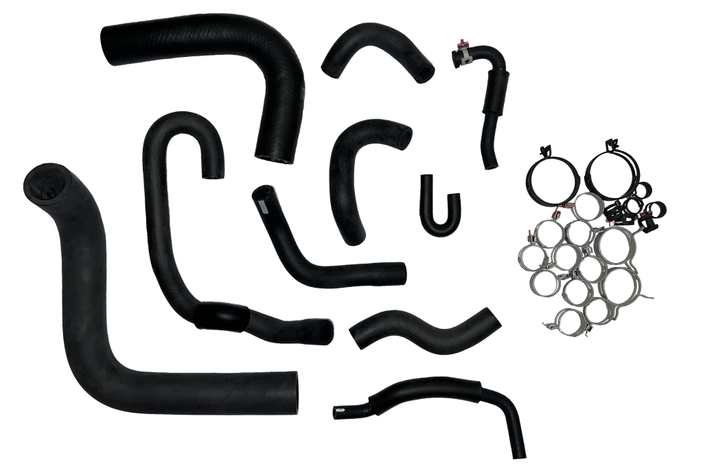 3VZ 3.0L Complete Coolant Hose Kit Genuine 88-95 (NO REAR HEAT) - Yota1 ...