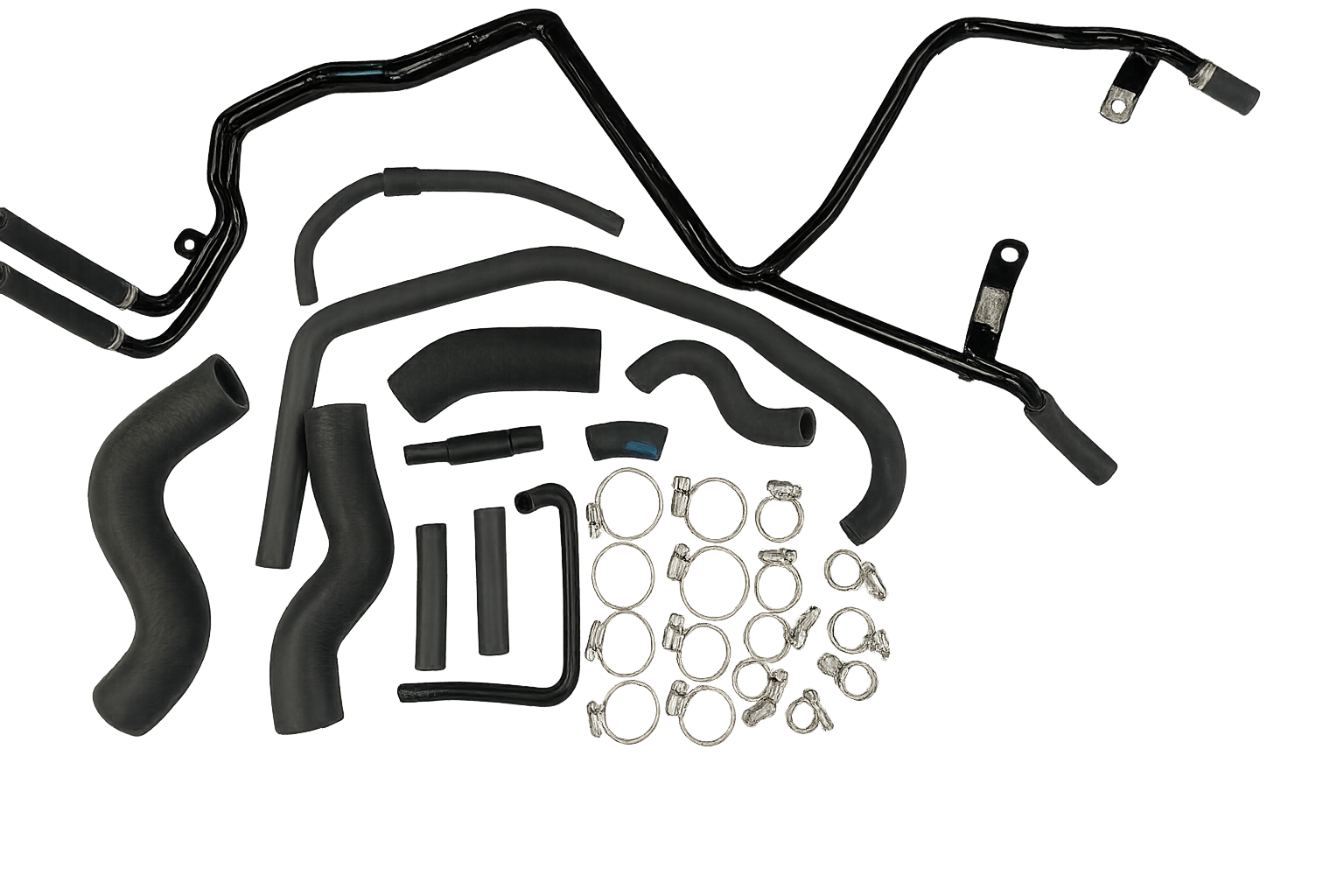 1FZ 4.5L Complete Coolant Hose Kit 93-97 (WITH REAR HEAT)
