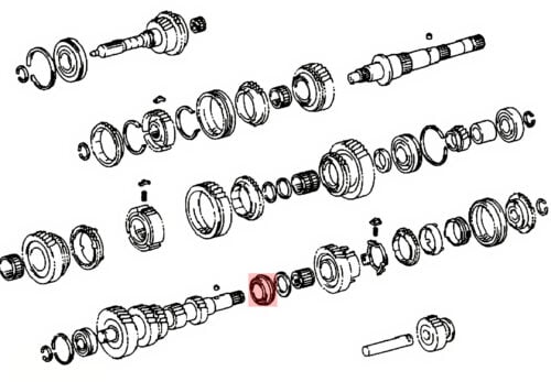 R-Series Countershaft Rear Bearing Genuine