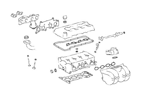 _ 2TR 2.7L Valve Grind Gasket Kit Genuine 2005-2011