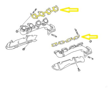 _ 2UZ 4.7L Exhaust Manifold Gasket OEM