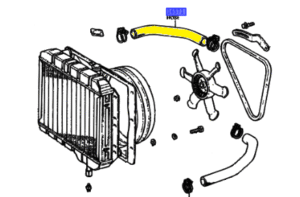 _ Toyota Genuine Radiator Hose 2F B