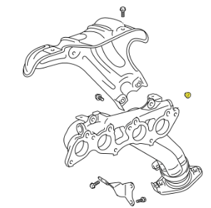 _ Genuine Manifold Air Injection Nut 2002-2025