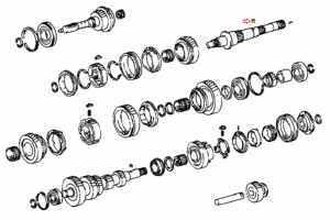_ R150 Pin for 1-2 and 5th Thrust Genuine 5/94-9/04