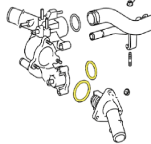 _ 1GR 4.0L Water Inlet Housing Thermostat Gasket 2005-Present