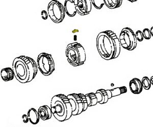 _ R150 Key for 1/2 Hub Captured Key Style (Late) Genuine