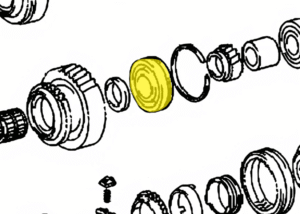 _ Bearing On Output Shaft At Center Plate