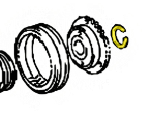 _ Snap Ring Counter Shaft Rear Genuine 5/94 - Current