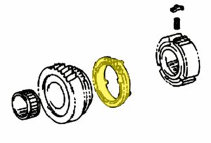_ 3PC 2nd Gear Synchronizer Ring Set Genuine 4/96-9/18