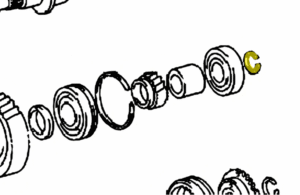_ R-Series Output Shaft Bearing Snap Ring Genuine