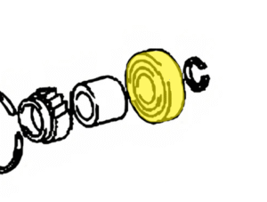 _ Genuine Rear Bearing On Output Shaft (Early/Large)