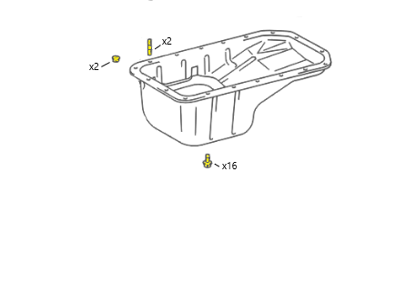 _ 2RZ 2.4L 3RZ 2.7L Oil Pan Bolt Kit Genuine