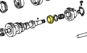 _ R-Series Center Countershaft Bearing With Snap Ring