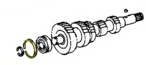 _ R-Series Front Countershaft Bearing Snap Ring Genuine 85-18